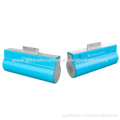 Portable Power Stations for iPhone 4/4S with Standing Function, 2,000mAh Real Capacity, 5V/1A Output